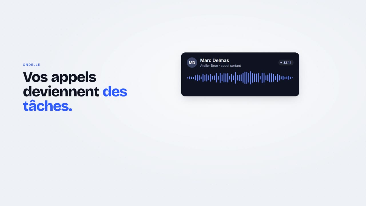 Ondelle, à 0,8 s : Une scène, trois accroches
